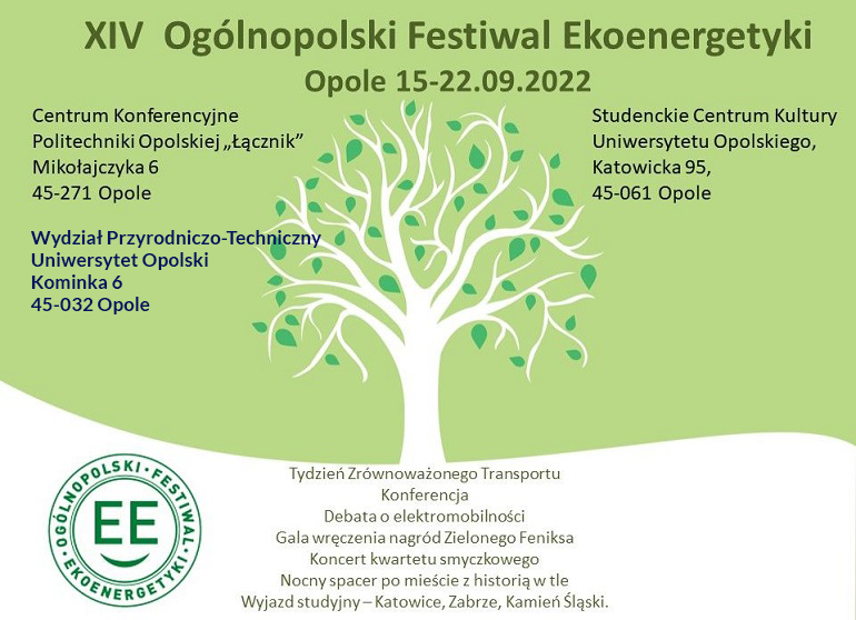 Zapraszamy na XIV Ogólnopolski Festiwal Ekoenergetyki